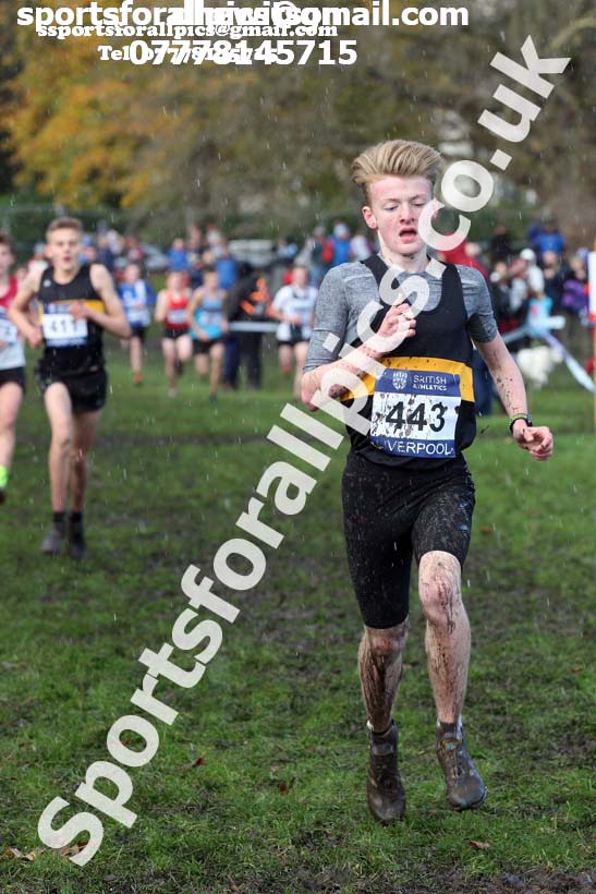 Boys under-15s 2017 British Athletics Liverpool Cross Challenge, Sefton Park, Liverpool. Photo:  David T. Hewitson/Sports for All Pics